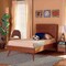 Baxton Studio Jiro Mid-Century Modern Walnut Brown Finished Wood Twin Size Platform Bed 186-11160-11159-Zoro - alternate 5